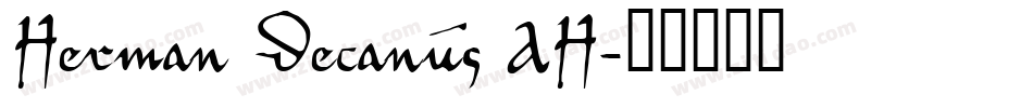 Herman Decanus AH字体转换